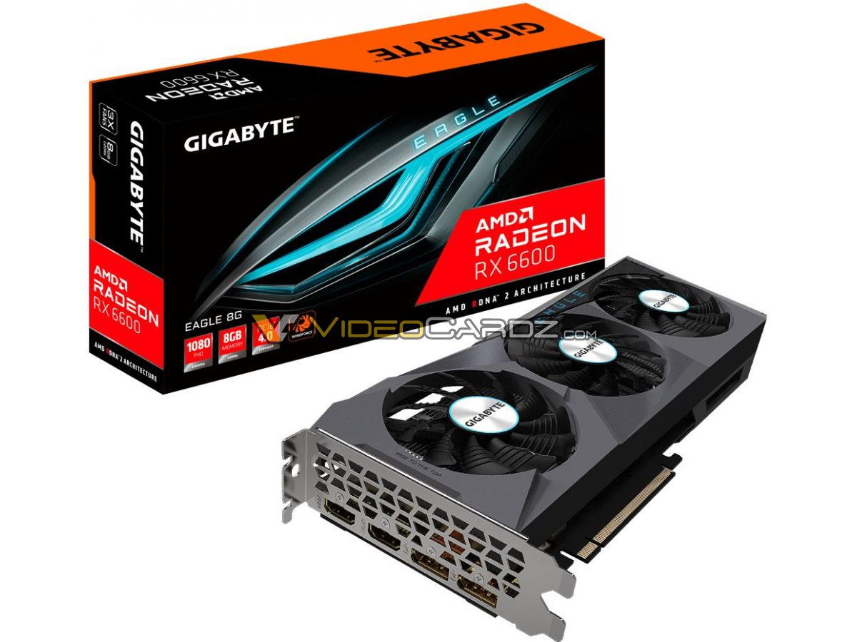 Tak wygląda pierwszy Radeon RX 6600 w wersji Gigabyte Eagle