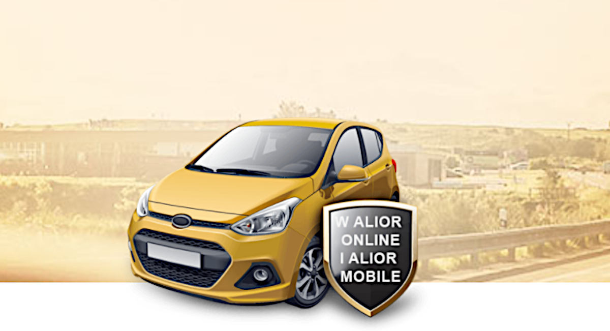 W aplikacji Alior Mobile kupisz ubezpieczenia OC i AC. Zyskasz rabat i bon do Biedronki