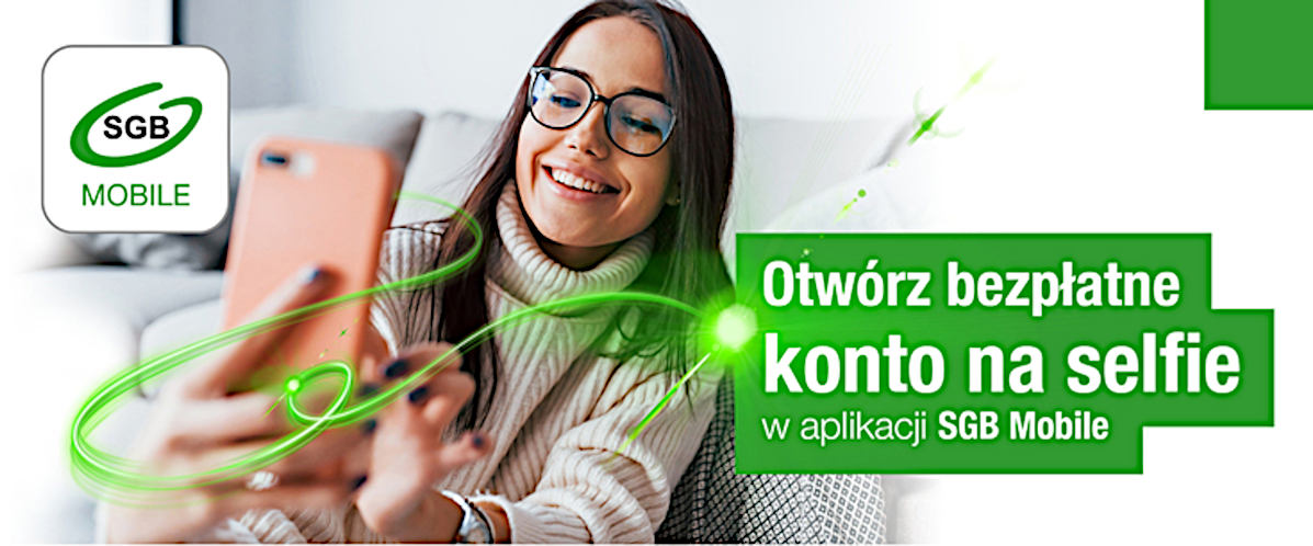 W aplikacji SGB Mobile założysz konto na selfie, wkrótce BLIK P2P