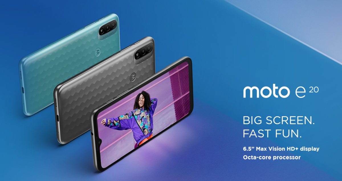 Motorola Moto E20 – nowy budżetowiec z Androidem Go
