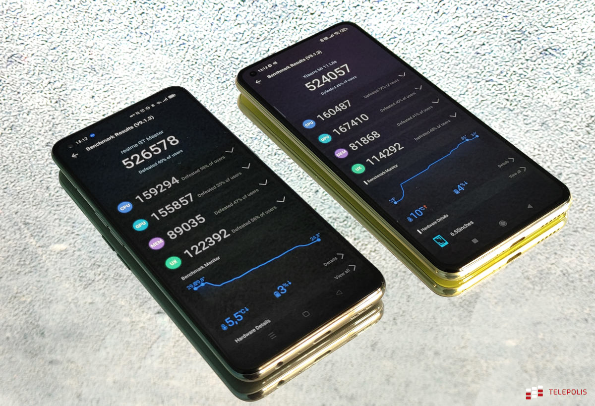 realme GT Master Edition kontra Xiaomi Mi 11 Lite 5G, czyli szary minimalizm vs lśniąca cytryna. Co lepsze?