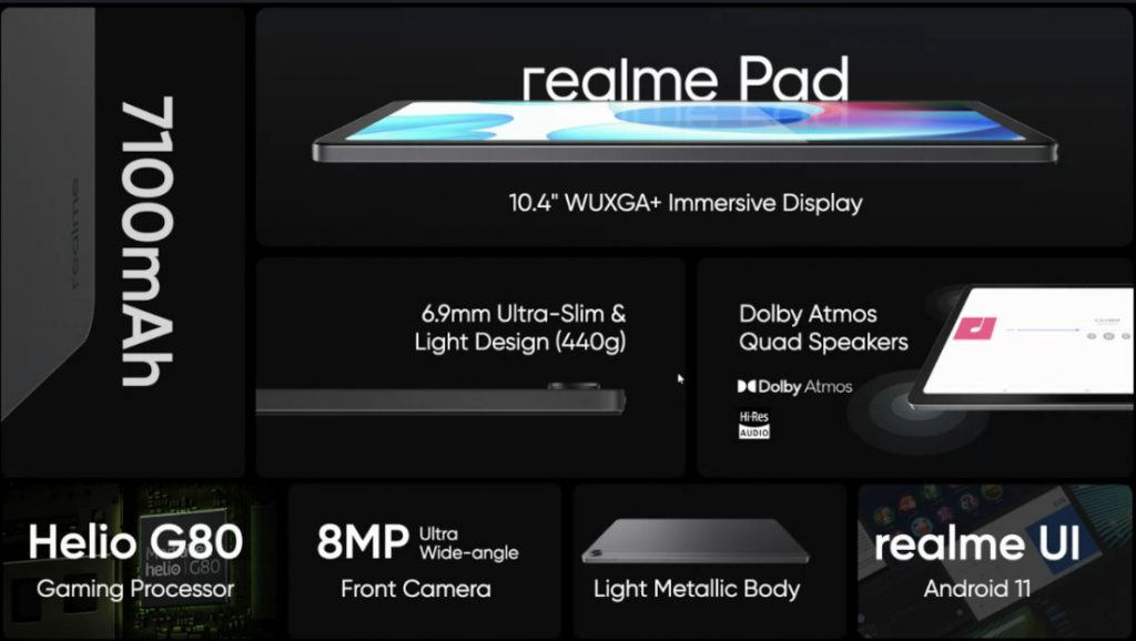Debiutuje Realme Pad – płaski, metalowy tablet z czterema głośnikami i LTE