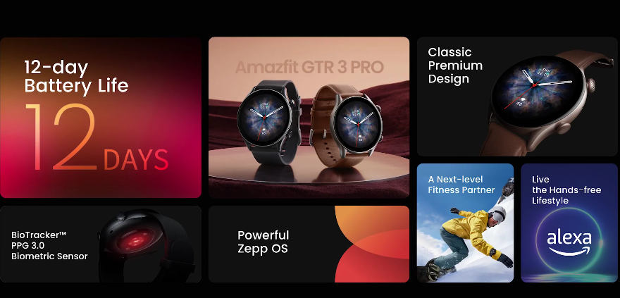 Amazfit GTR 3, GTR 3 Pro i Amazfit GTS 3 – potrójna premiera smartwatchy