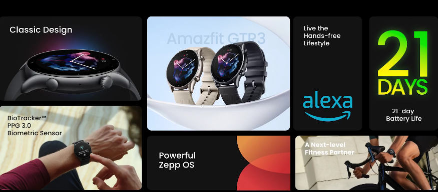 Amazfit GTR 3, GTR 3 Pro i Amazfit GTS 3 – potrójna premiera smartwatchy