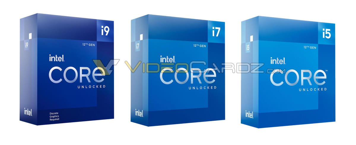 Intel Alder Lake - tak wyglądają pudełka z nowymi procesorami