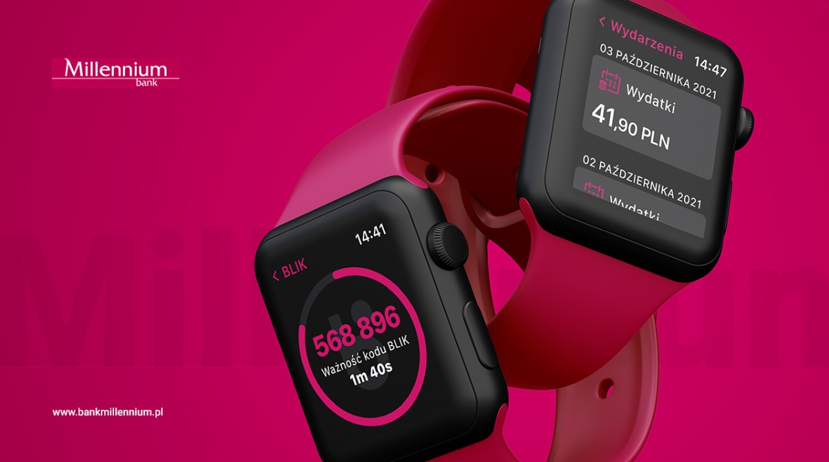 Bank Millennium ma nową wersję aplikacji na Apple Watch