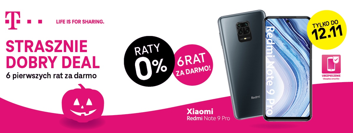T-Mobile na Halloween to pierwsze raty za smartfon za darmo