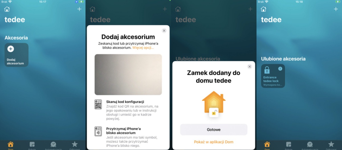 Polski smart zamek Tedee zintegrowany z Apple HomeKit
