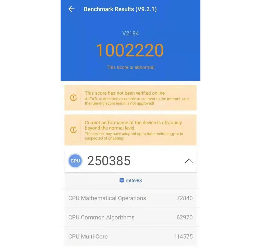 MediaTek Dimensity 2000 wykręcił ponad milion i bije rekord AnTuTu