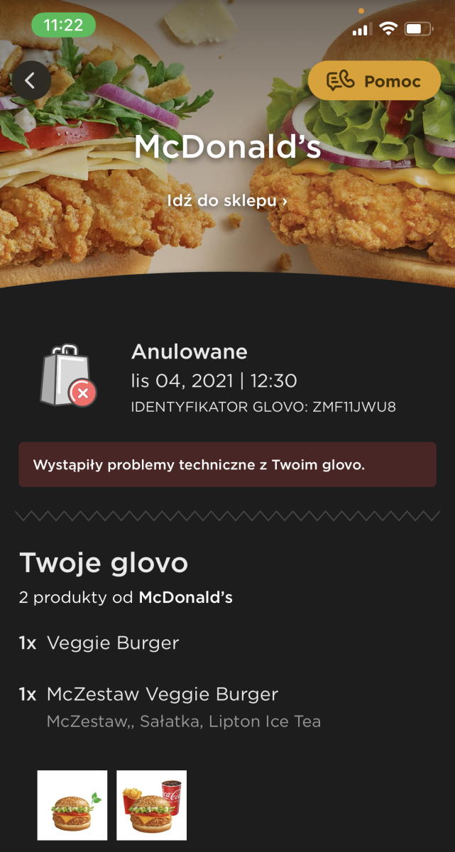 Glovo zabrało pieniądze klientom. Nie będzie jedzenia za darmo