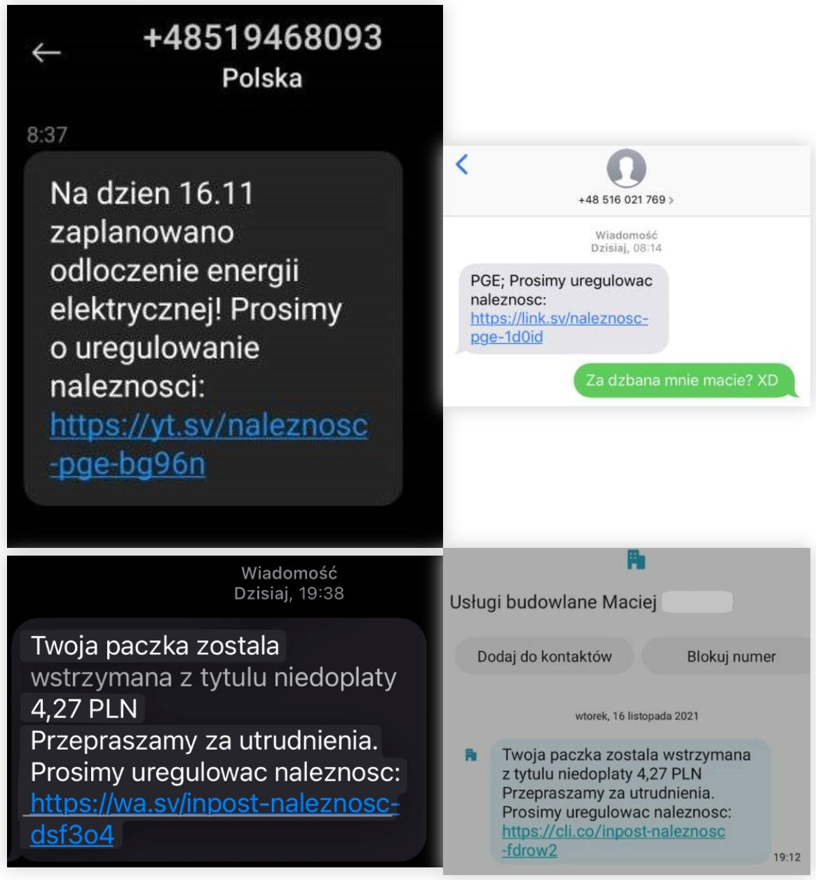 Przyszedł SMS od InPostu lub PGE? To nowa fala ataków phishingowych