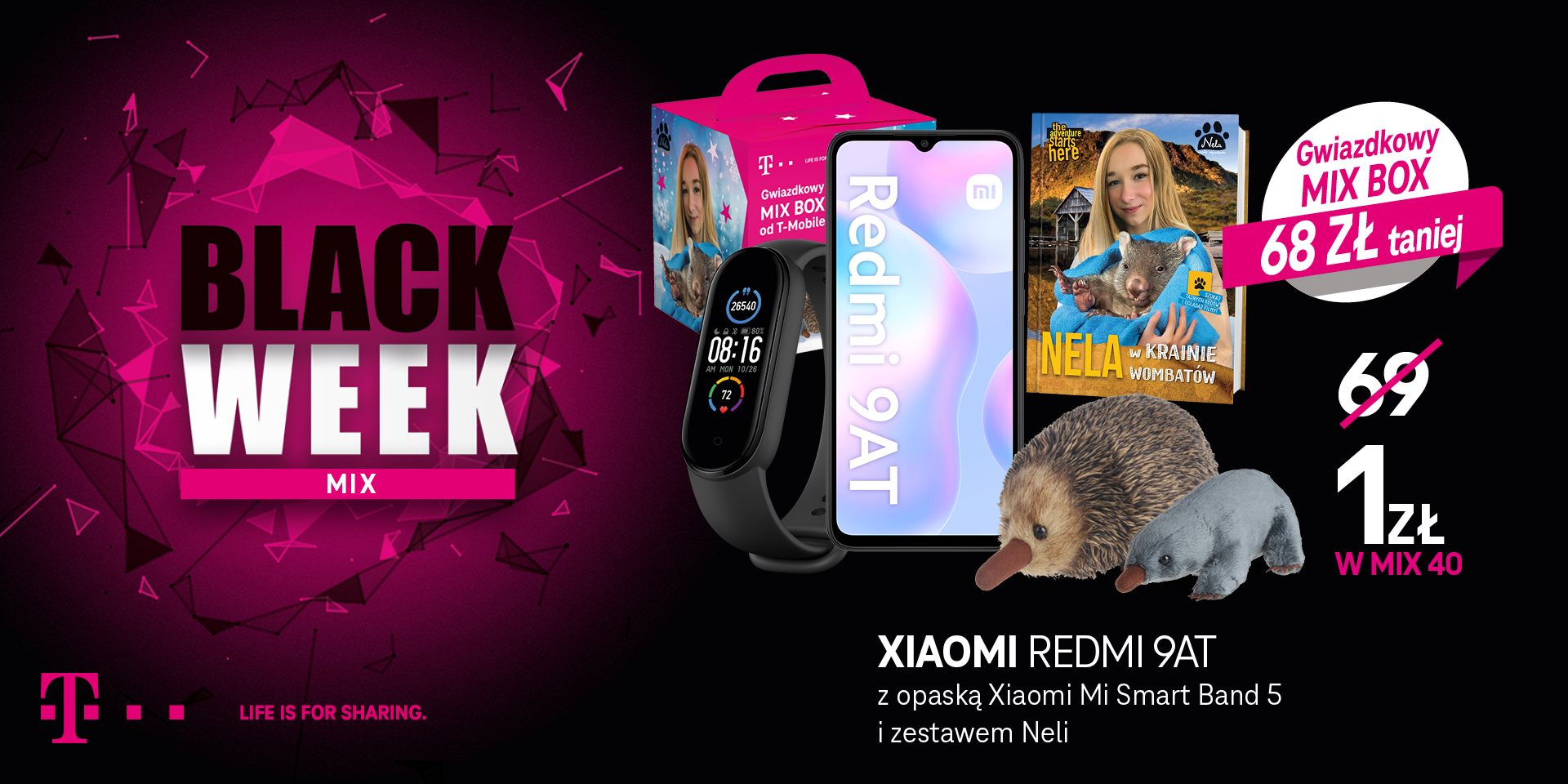 T-Mobile: smartfony taniej do 400 zł, tydzień okazji Black Week z niższymi cenami