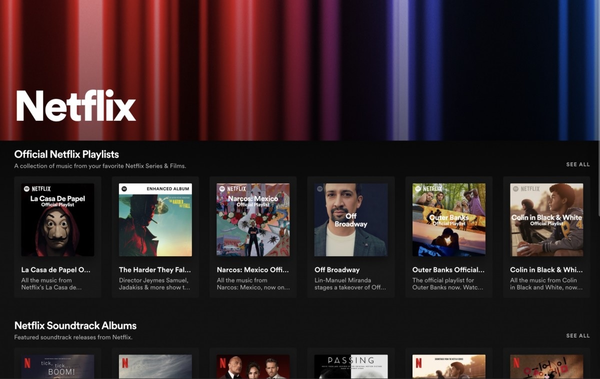 Netflix także na Spotify. Niestety (jeszcze) nie w Polsce