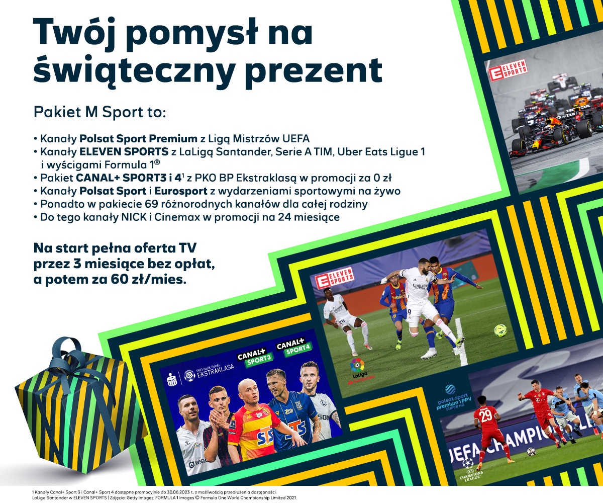 Polsat Box na święta: nowe pakiety sportowe i 3 miesiące za darmo