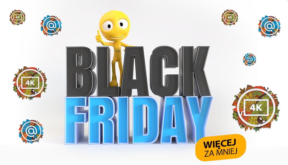 Black Friday w Toya: tańszy Internet, 3 miesiące telewizji gratis