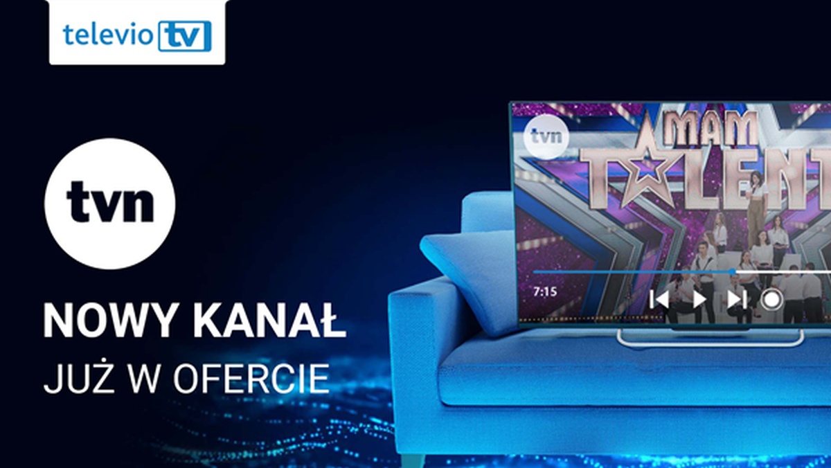 TVN dostępny w ofercie telewizji internetowej Televio