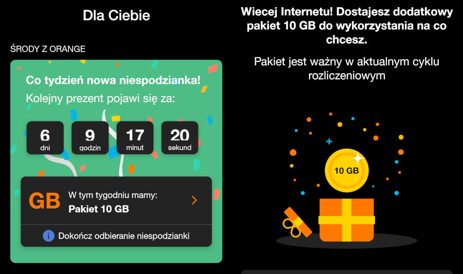 Orange: darmowa paczka internetu. Ile dostaniesz w tym tygodniu?