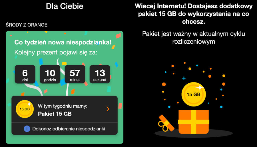 Orange daje za darmo sutą paczkę gigabajtów. Ile dostaniesz przed świętami?
