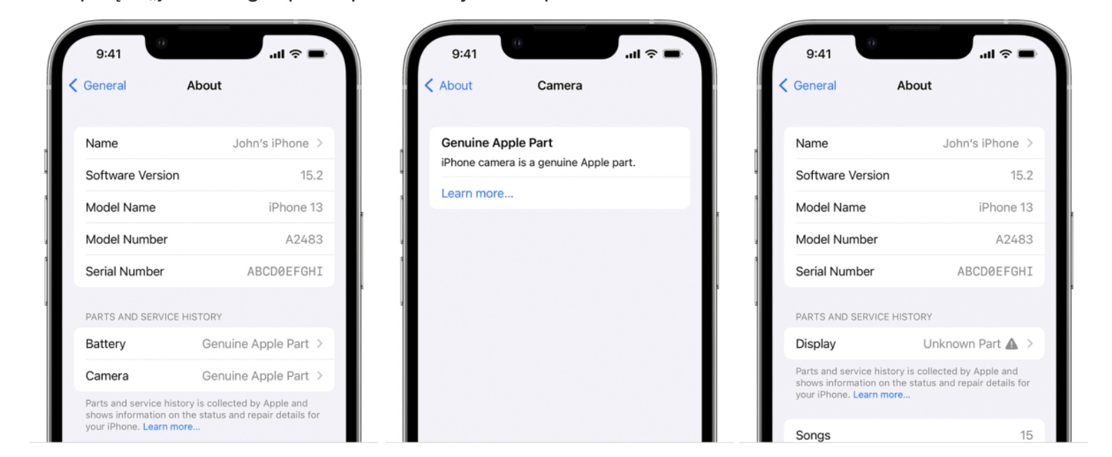 iPhone da znać, jeśli serwis Cię naciągnął