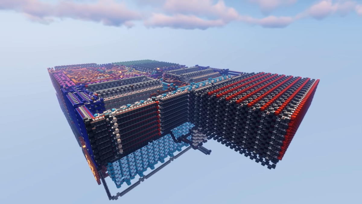 Zbudował w pełni działający komputer w Minecraft. Można na nim grać