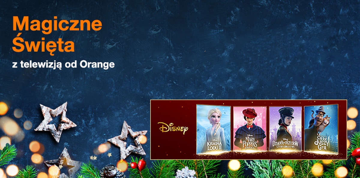 Orange TV na święta: odkodowane kanały i tańsze filmy Disneya