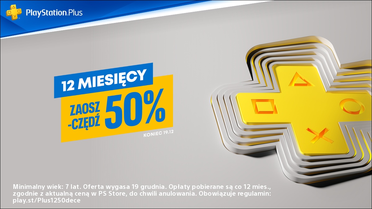 PlayStation Plus: roczna subskrypcja za pół ceny