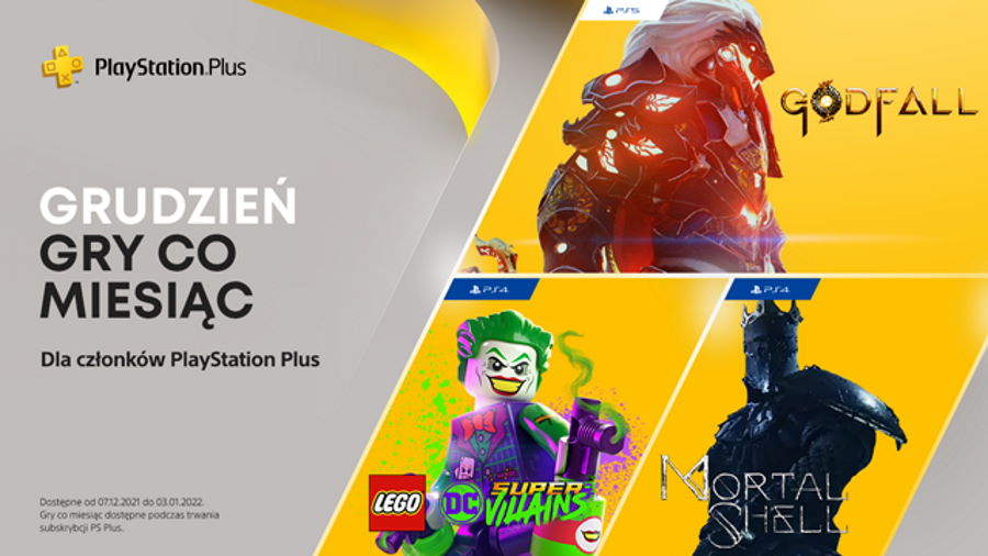 Trzy darmowe gry w grudniowej ofercie PlayStation Plus