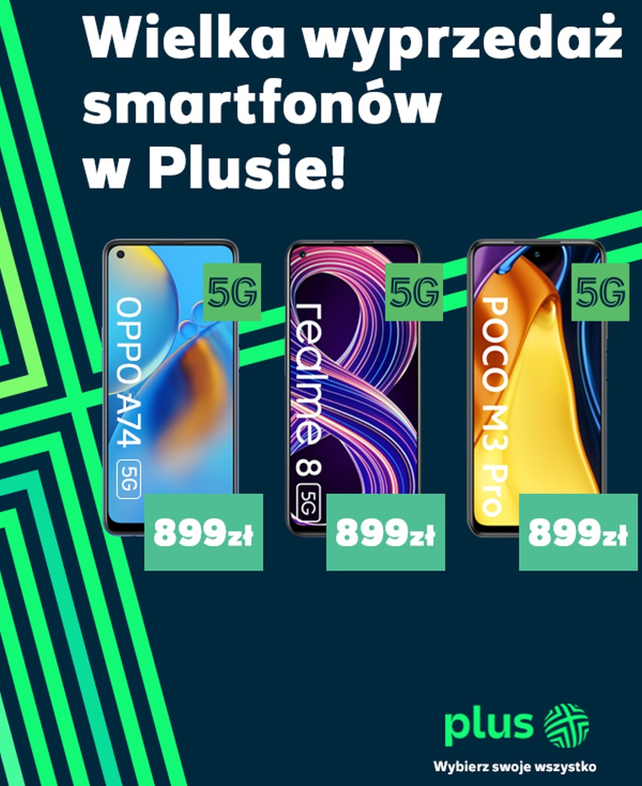 Plus organizuje poświąteczną wyprzedaż smartfonów. Jest taniej nawet o 1000 zł