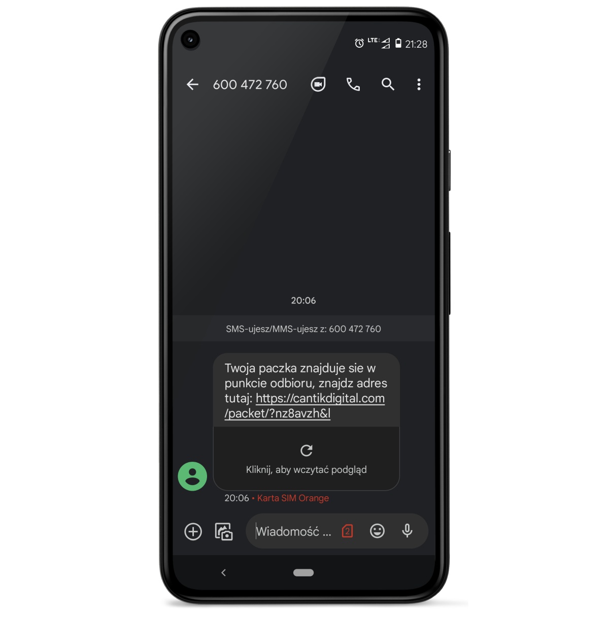 Przyszedł taki SMS? To oszustwo!