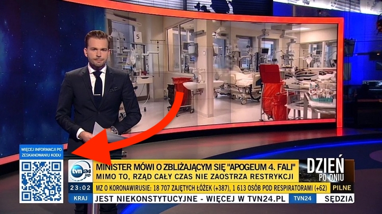 TVN24 z nowym pomysłem. Wystarczy spojrzeć w róg ekranu