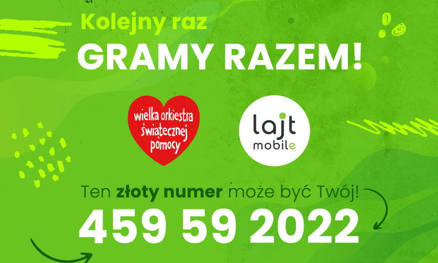 lajt mobile: wylicytuj złoty numer dla WOŚP