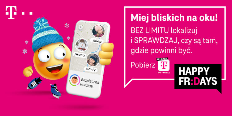 Happy Fridays w T-Mobile: darmowa usługa w wersji bez limitów. Akurat na ferie