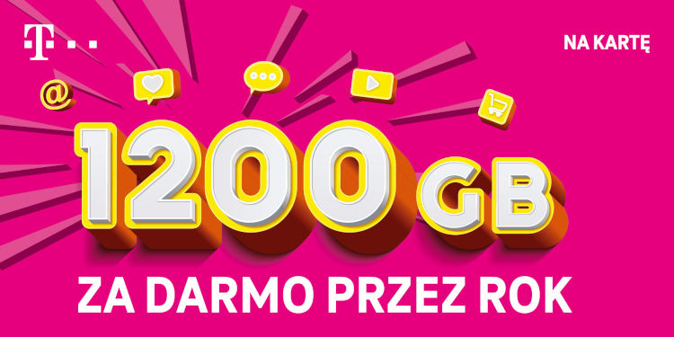 T-Mobile na kartę: 1200 GB internetu przez rok za darmo