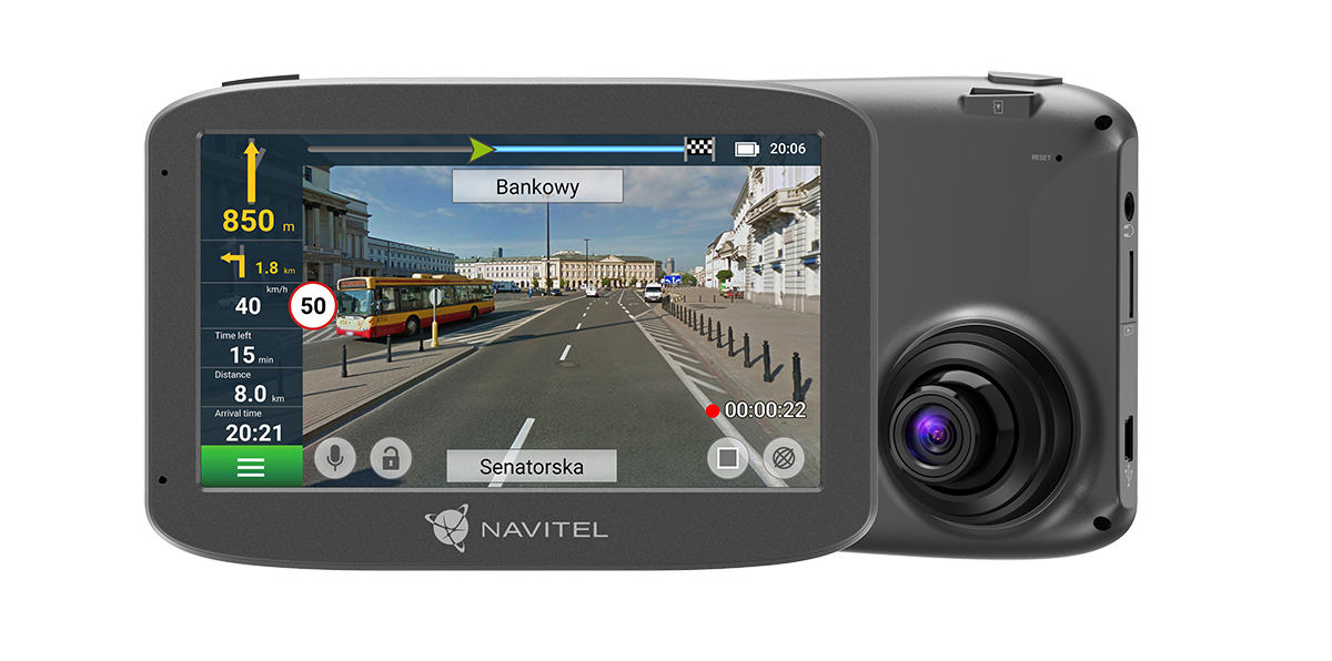 Navitel RE 5 DUAL to nawigacja GPS i wideorejestrator w jednym