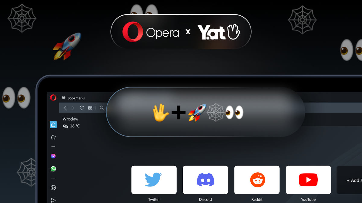 Opera wyrzuca adresy internetowe. Zamiast nich można użyć… emotikon