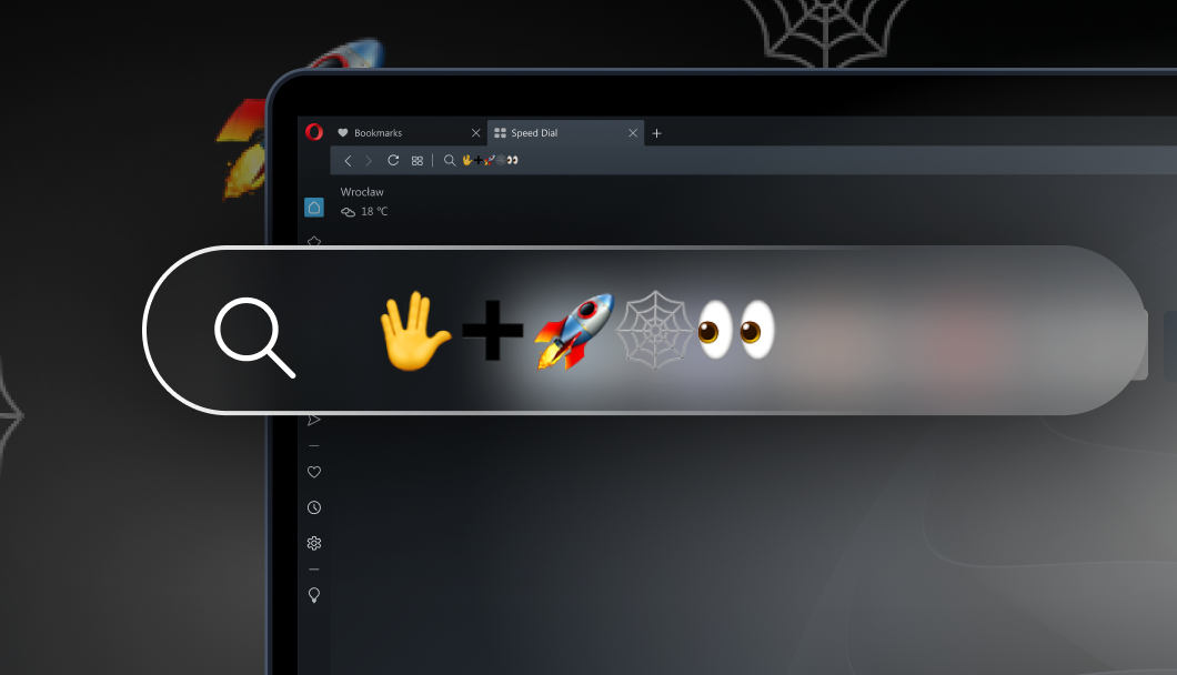 Opera wyrzuca adresy internetowe. Zamiast nich można użyć… emotikon