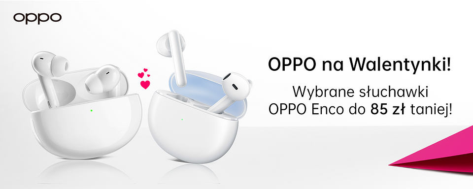 Oppo na walentynki: darmowy Oppo Watch. Taniej smartfony i słuchawki