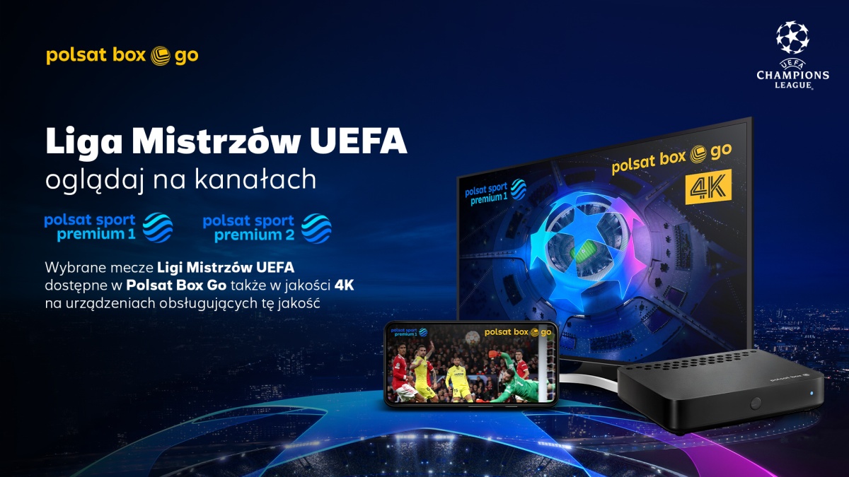 W Polsat Box Go obejrzysz mecze Ligi Mistrzów UEFA