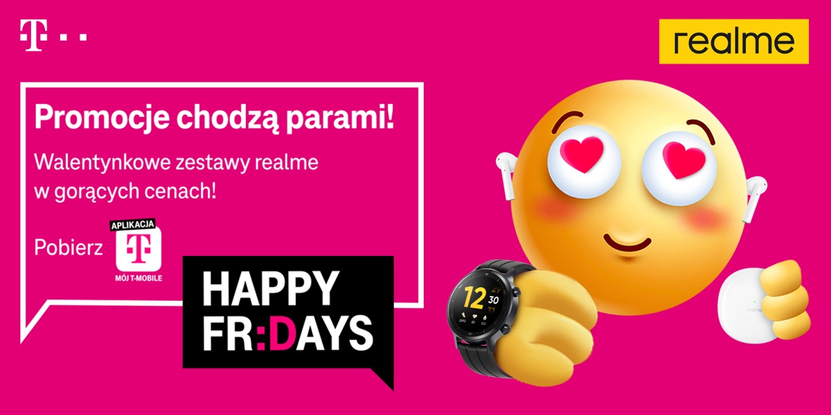 T-Mobile rozdaje rabat na walentynkowe zestawy Realme