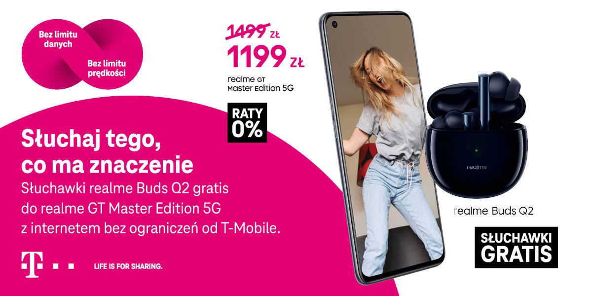T-Mobile: tani realme GT Master Edition 5G z nielimitowanym internetem