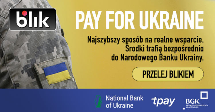 BLIK: możesz już wesprzeć Ukrainę, wysyłając kod