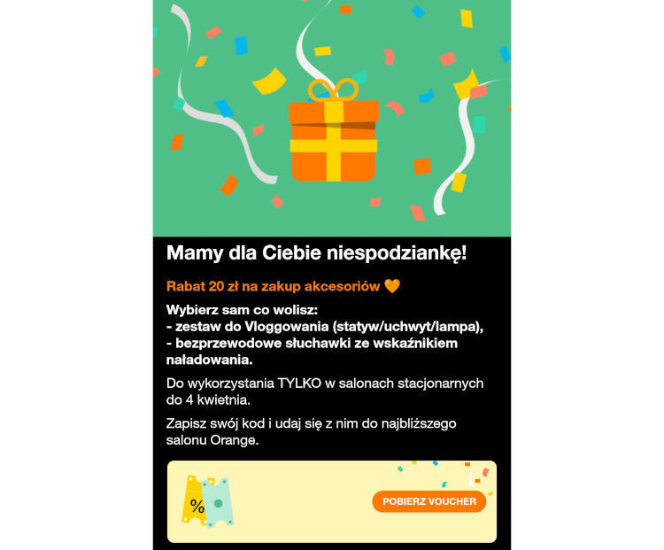 Orange w środę – zyskasz 20 zł