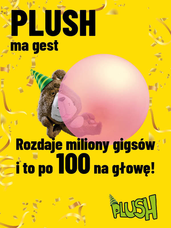 Plush idzie po drugi milion. Już teraz odbierz swoje 100 GB!