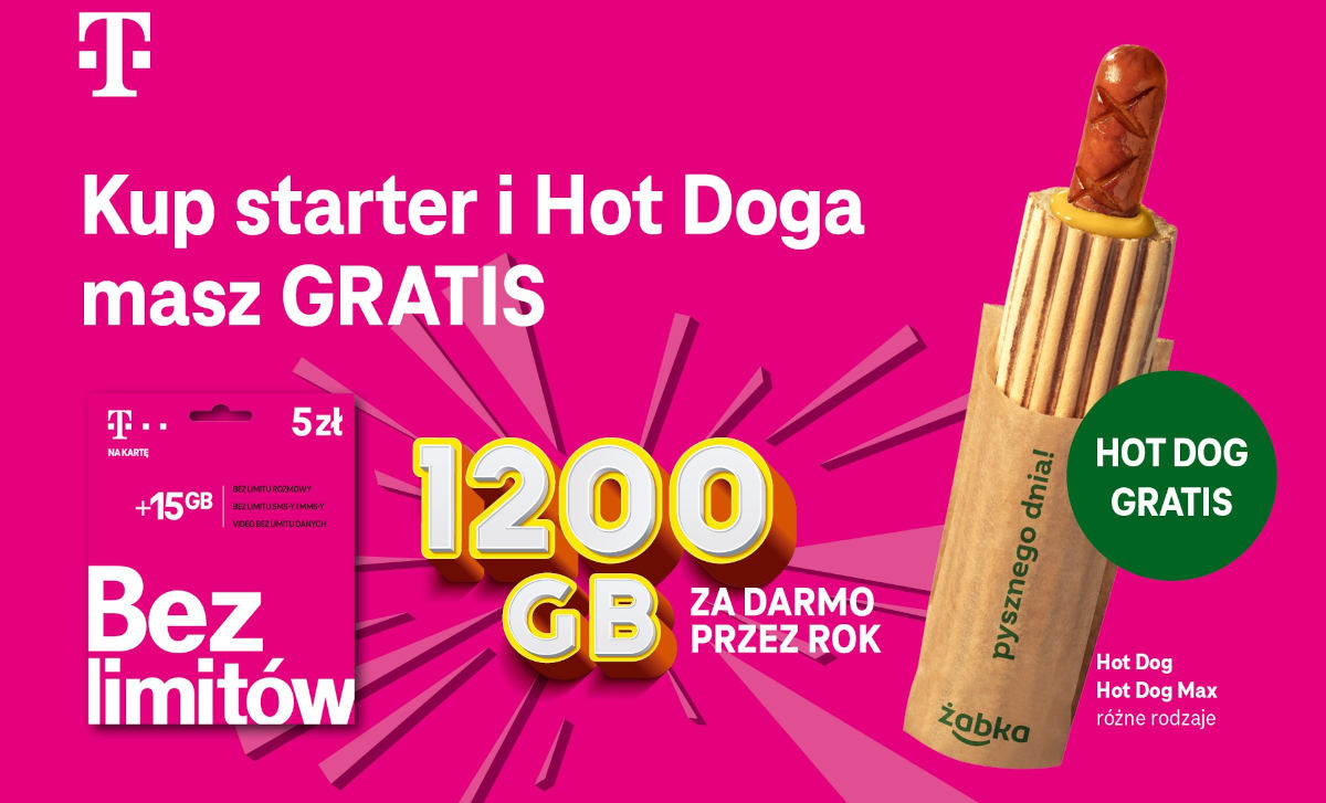 T-Mobile – 1200 GB internetu z bonusem w sklepie sieci Żabka
