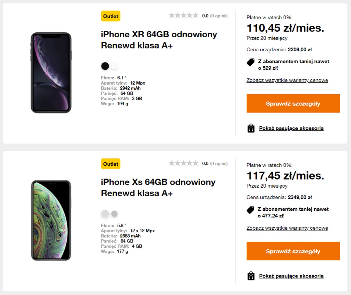 W Orange odnowione iPhone'y są teraz jeszcze tańsze