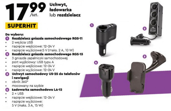 Biedronka oferuje gadżety dla kierowców. Ceny już od 13 zł