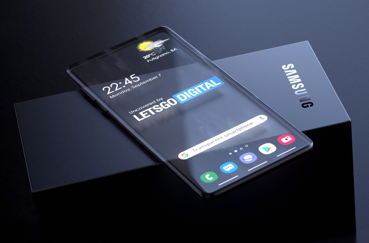 Samsung patentuje smartfon z przezroczystym ekranem