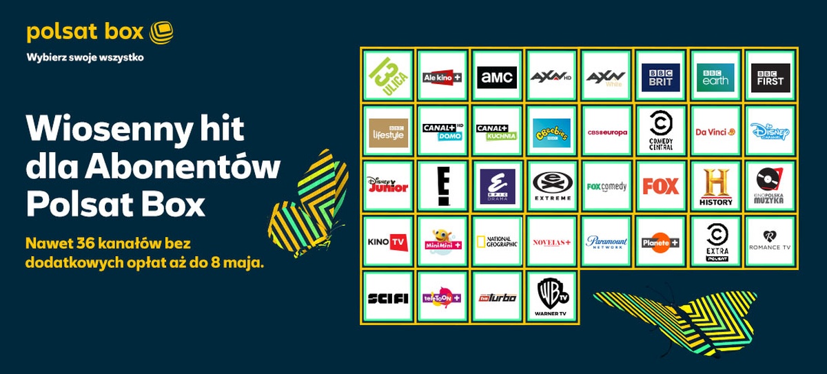 Polsat Box na wiosnę to nawet 36 kanałów w otwartym oknie