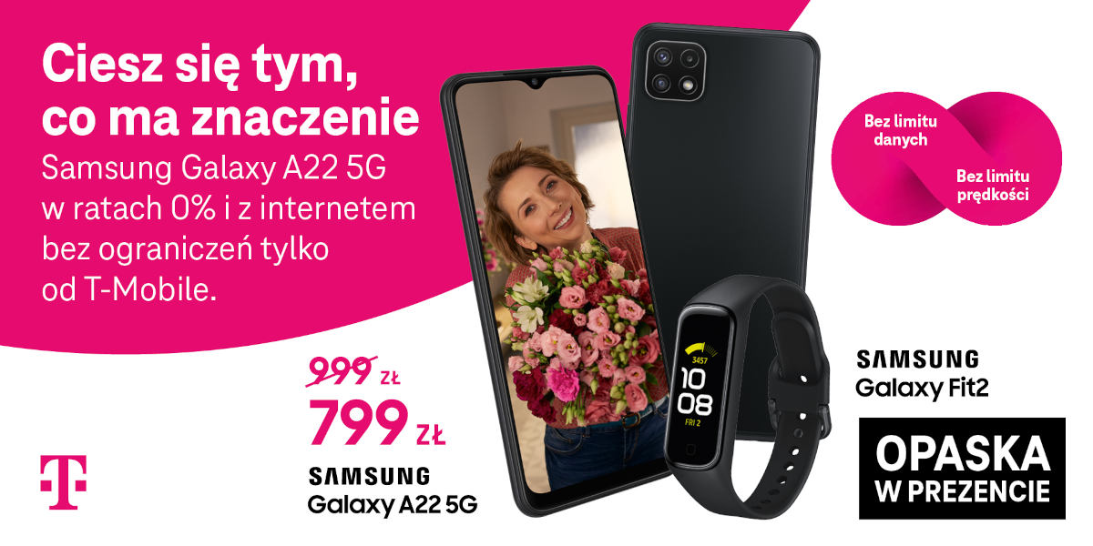 T-Mobile daje bonus 300 zł i opaskę Galaxy Fit2 w prezencie