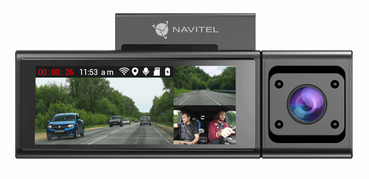 Rejestrator Navitel RC3 Pro ma trzy kamery.  Po co aż tyle?